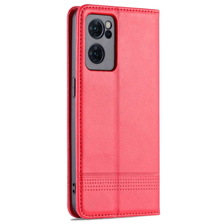 OPPO Reno7 Leather Wallet Case with Card Holder & Magnetic Closure