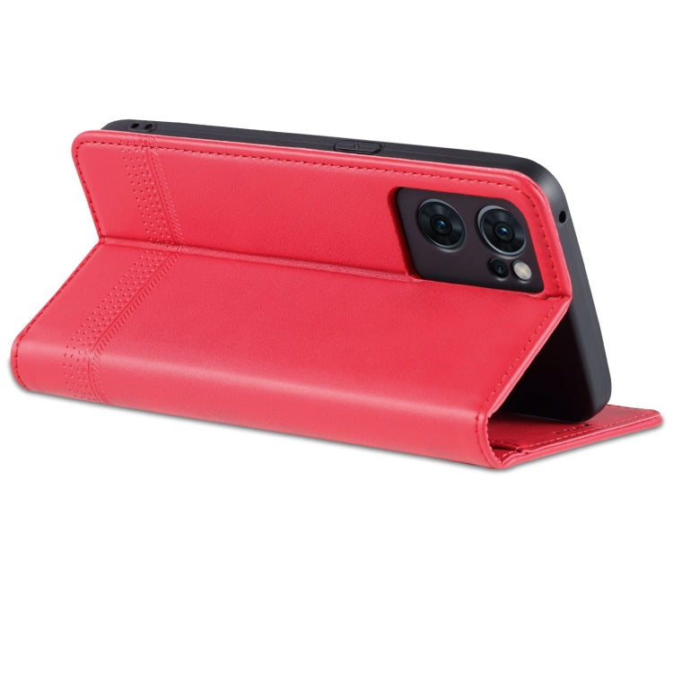 OPPO Reno7 Leather Wallet Case with Card Holder & Magnetic Closure