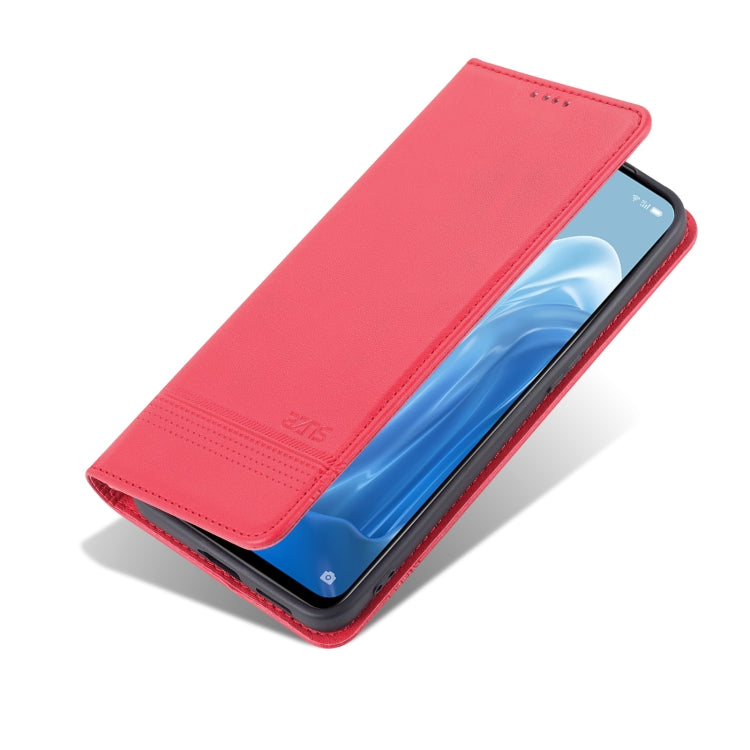 OPPO Reno7 Leather Wallet Case with Card Holder & Magnetic Closure