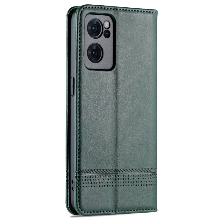 OPPO Reno7 Leather Wallet Case with Card Holder & Magnetic Closure