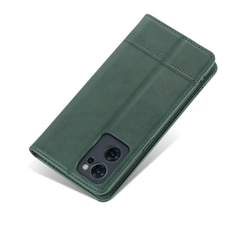 OPPO Reno7 Leather Wallet Case with Card Holder & Magnetic Closure