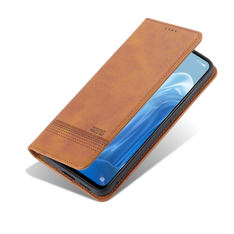 OPPO Reno7 Leather Wallet Case with Card Holder & Magnetic Closure