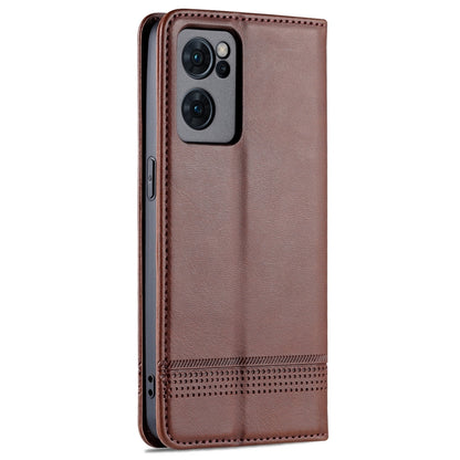 OPPO Reno7 Leather Wallet Case with Card Holder & Magnetic Closure