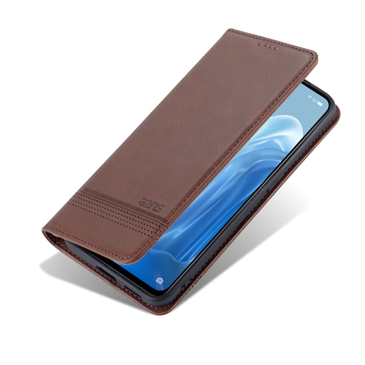 OPPO Reno7 Leather Wallet Case with Card Holder & Magnetic Closure