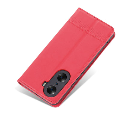 Honor 60 Leather Wallet Case with Card Holder & Magnetic Closure