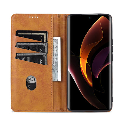 Honor 60 Leather Wallet Case with Card Holder & Magnetic Closure