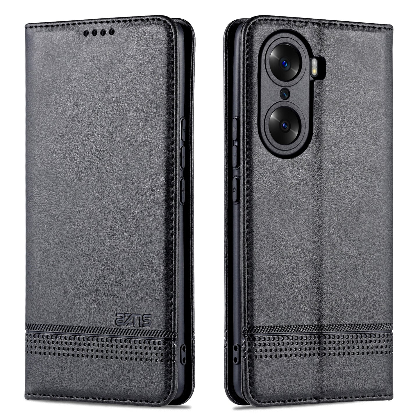 Honor 60 Pro Leather Wallet Case with Card Holder & Magnetic Closure