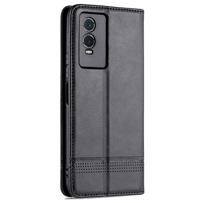 Vivo Y76s/Y74s Leather Wallet Case with Card Holder & Magnetic Closure