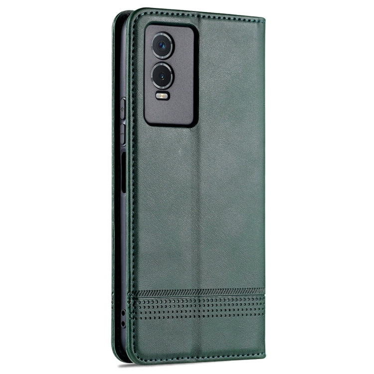 Vivo Y76s/Y74s Leather Wallet Case with Card Holder & Magnetic Closure