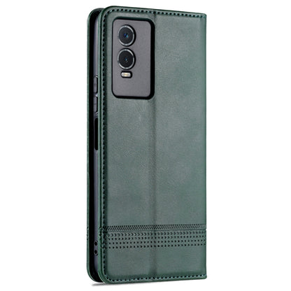 Vivo Y76s/Y74s Leather Wallet Case with Card Holder & Magnetic Closure