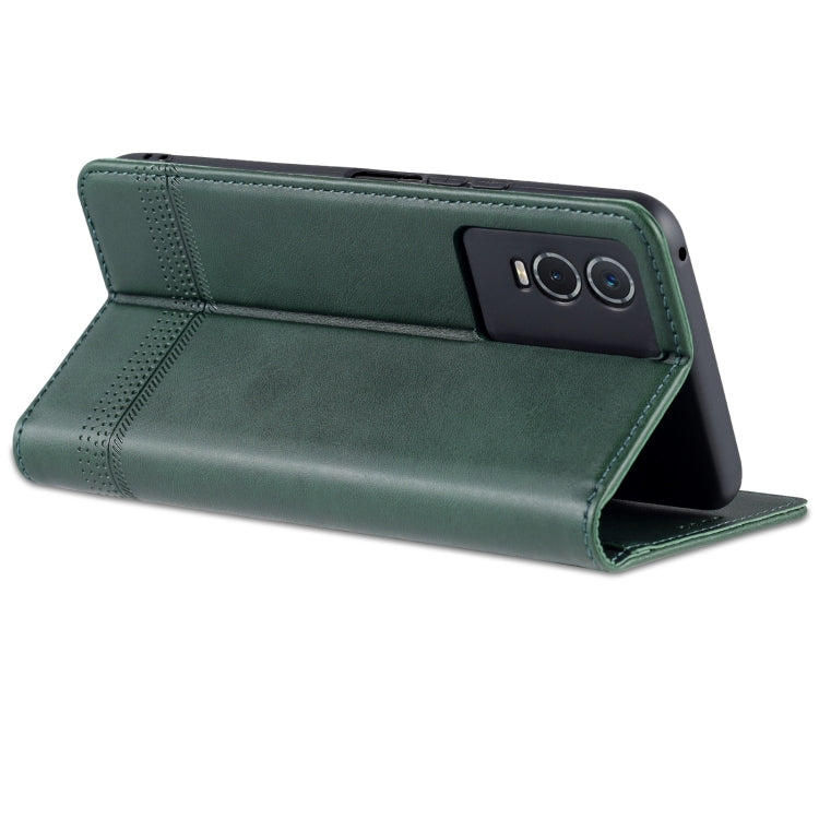 Vivo Y76s/Y74s Leather Wallet Case with Card Holder & Magnetic Closure