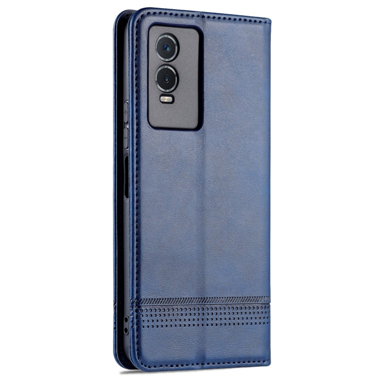 Vivo Y76s/Y74s Leather Wallet Case with Card Holder & Magnetic Closure