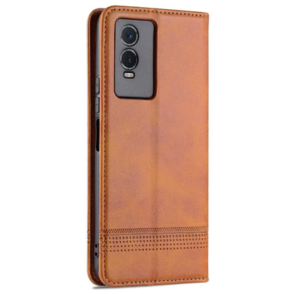 Vivo Y76s/Y74s Leather Wallet Case with Card Holder & Magnetic Closure