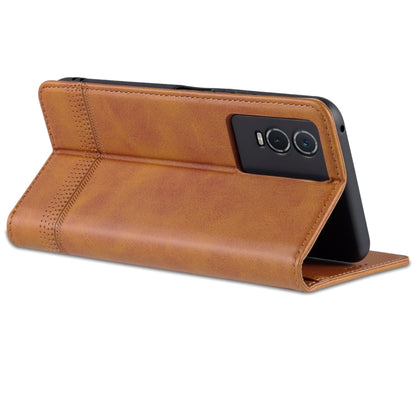 Vivo Y76s/Y74s Leather Wallet Case with Card Holder & Magnetic Closure