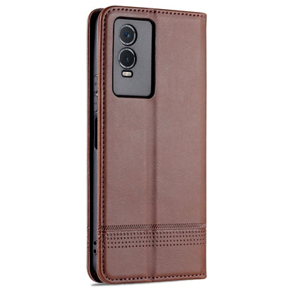 Vivo Y76s/Y74s Leather Wallet Case with Card Holder & Magnetic Closure