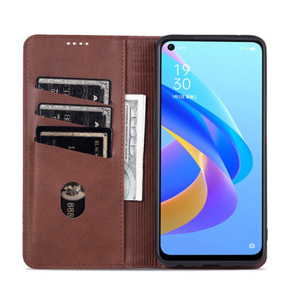 OPPO A36 4G/A76 4G Leather Wallet Case with Card Holder & Magnetic Closure