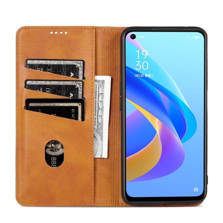 OPPO A36 4G/A76 4G Leather Wallet Case with Card Holder & Magnetic Closure