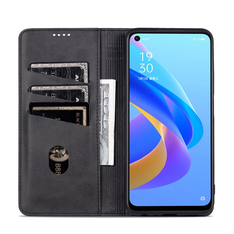 OPPO K10/A96 4G/Realme 9i Leather Wallet Case with Card Holder & Magnetic Closure