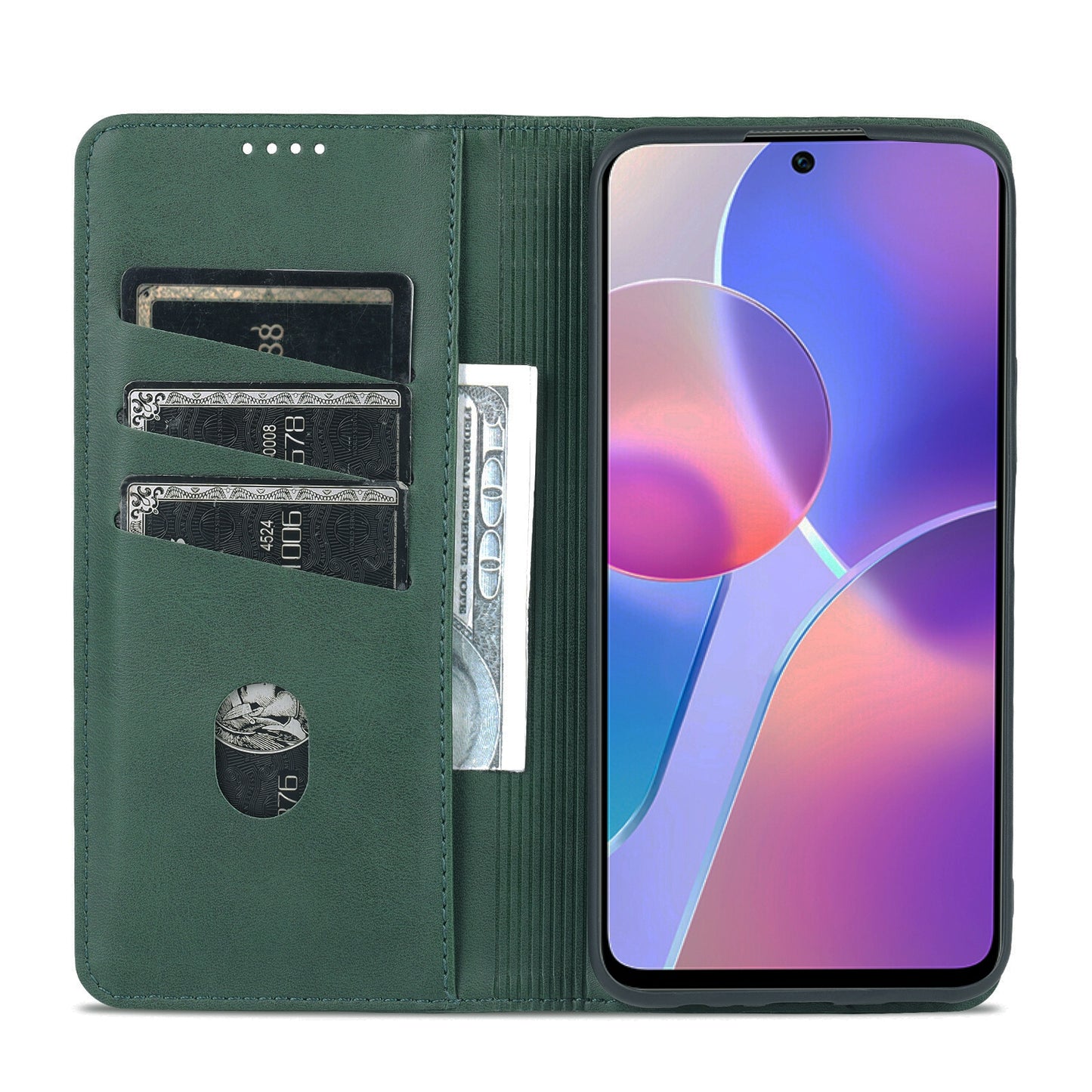 Honor X8/X30i Leather Wallet Case with Card Holder & Magnetic Closure