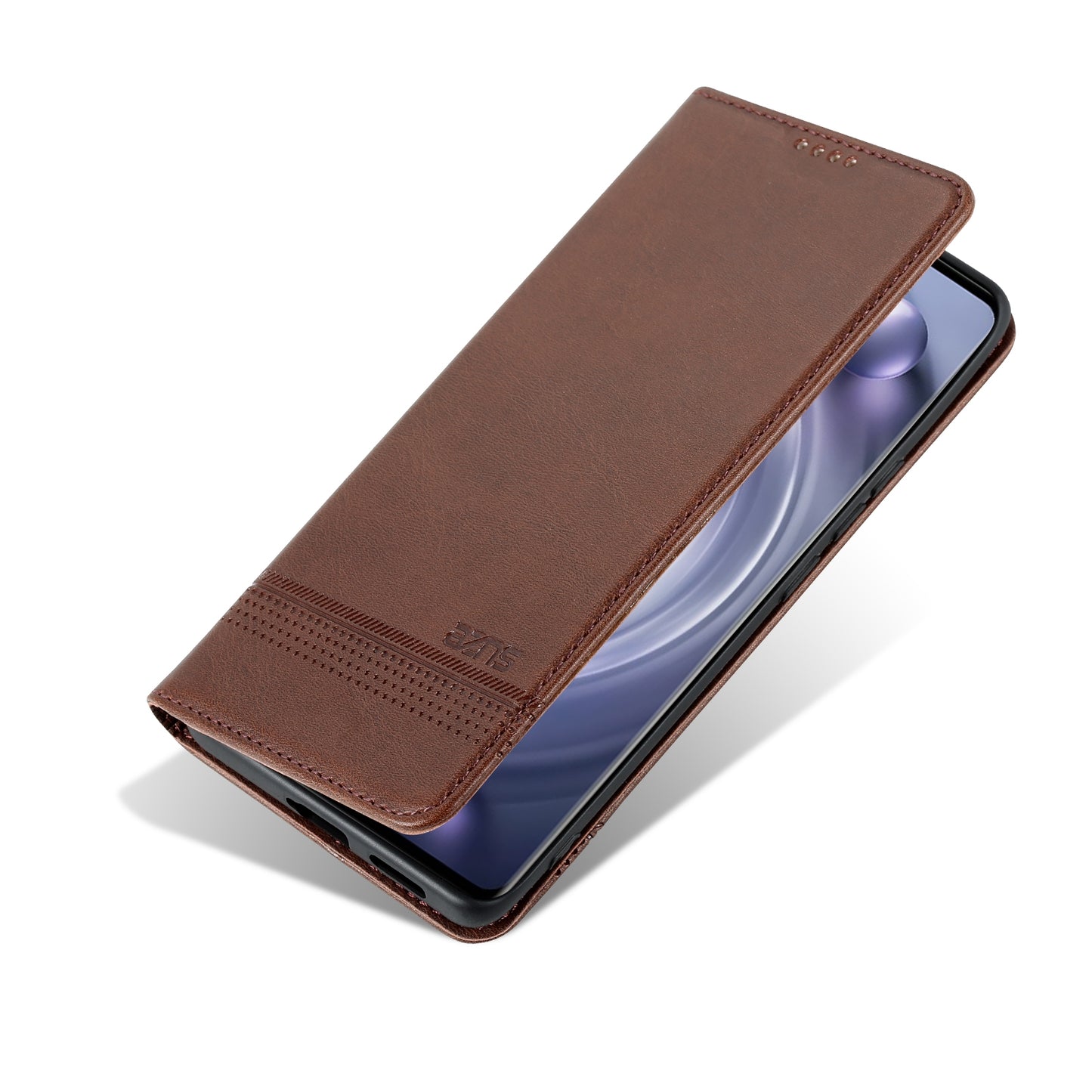 Vivo X80 Leather Wallet Case with Card Holder & Magnetic Closure