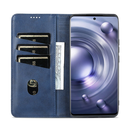 Vivo X80 Leather Wallet Case with Card Holder & Magnetic Closure