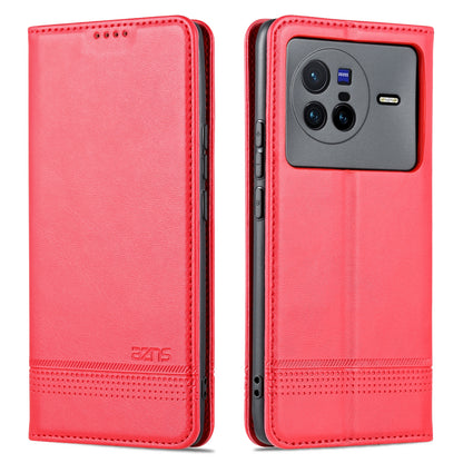 Vivo X80 Leather Wallet Case with Card Holder & Magnetic Closure