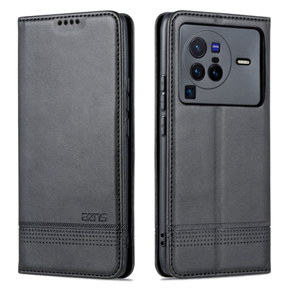 Vivo X80 Pro Leather Wallet Case with Card Holder & Magnetic Closure