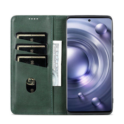 Vivo X80 Pro Leather Wallet Case with Card Holder & Magnetic Closure