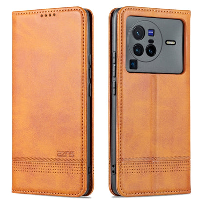 Vivo X80 Pro Leather Wallet Case with Card Holder & Magnetic Closure