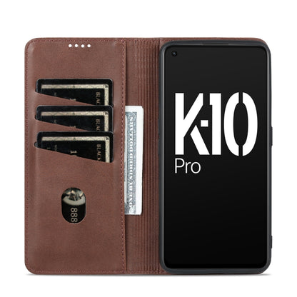 OPPO K10 Pro Leather Wallet Case with Card Holder & Magnetic Closure