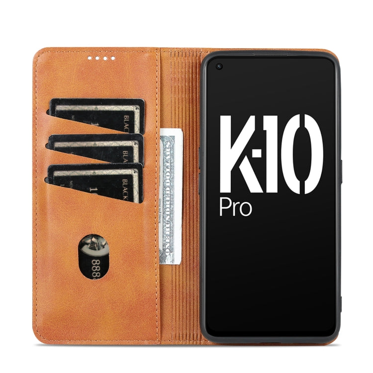 OPPO K10 Pro Leather Wallet Case with Card Holder & Magnetic Closure