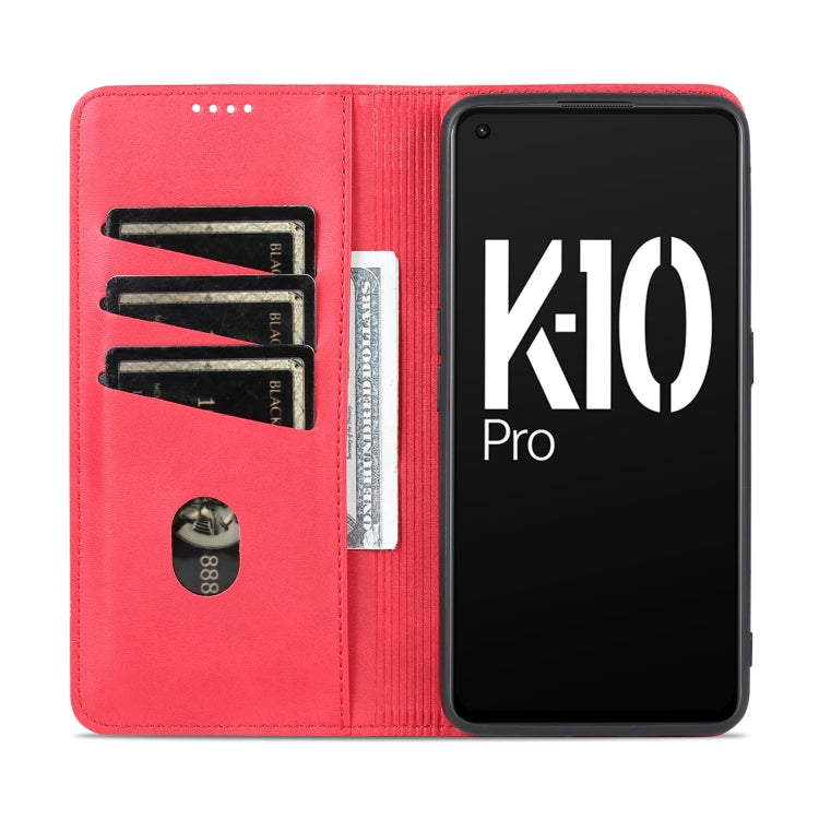 OPPO K10 Pro Leather Wallet Case with Card Holder & Magnetic Closure