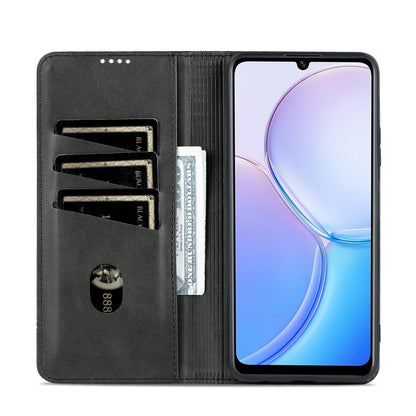 Huawei Maimang 11 Leather Wallet Case with Card Holder & Magnetic Closure