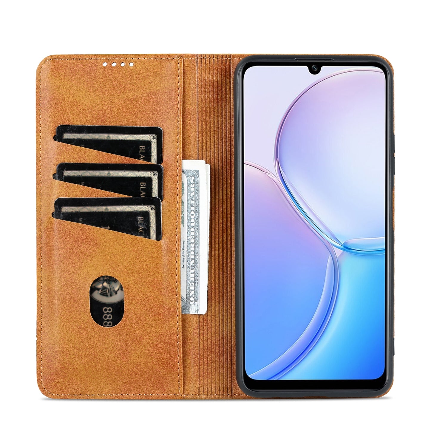 Huawei Maimang 11 Leather Wallet Case with Card Holder & Magnetic Closure