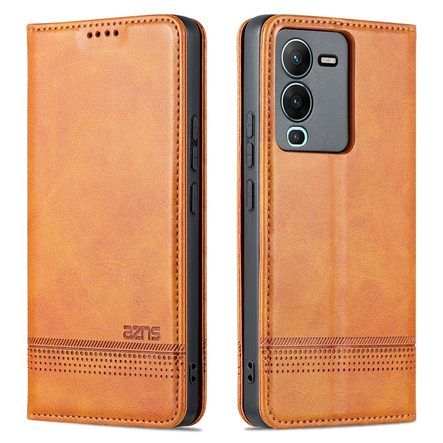 Vivo S15 Leather Wallet Case with Card Holder & Magnetic Closure