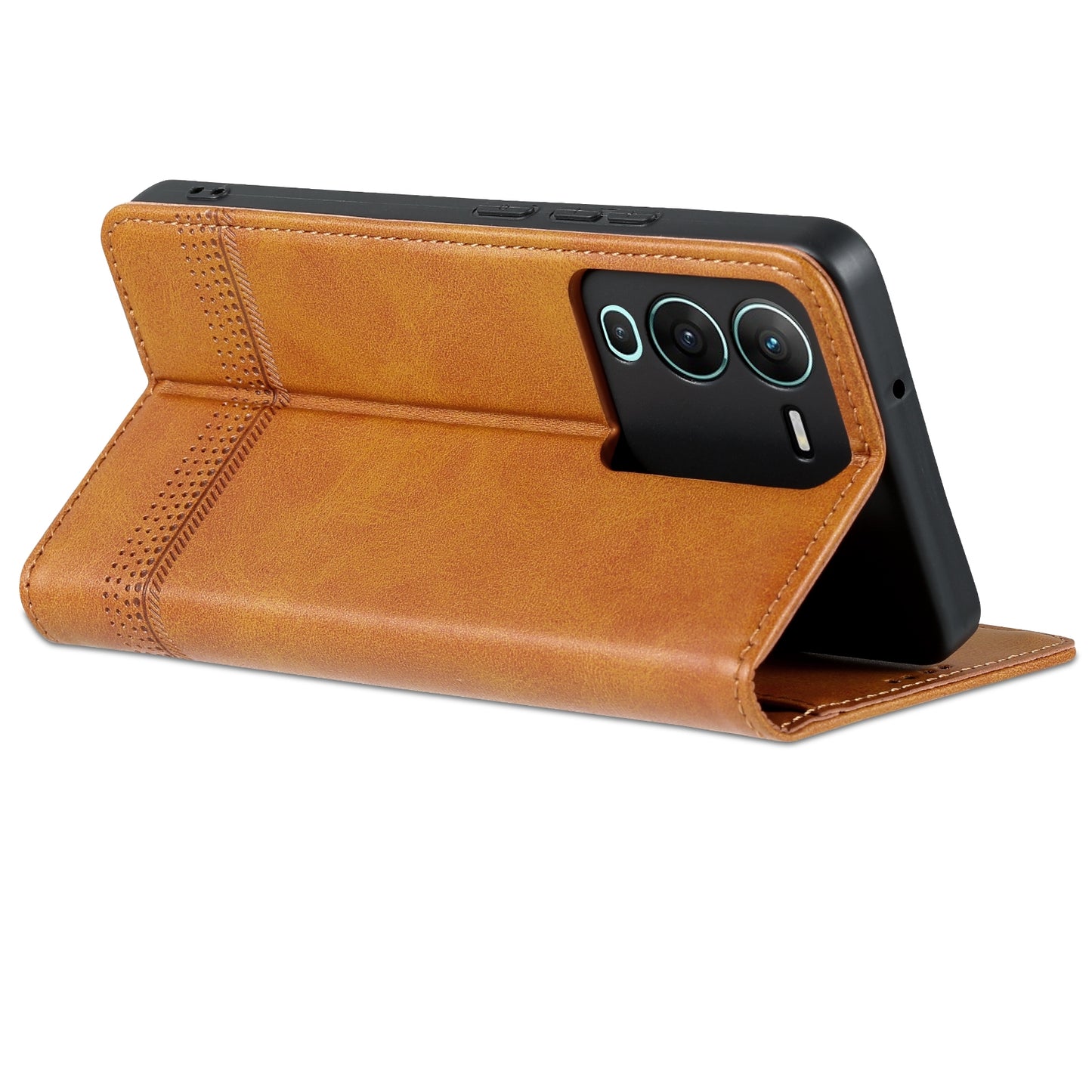 Vivo S15 Leather Wallet Case with Card Holder & Magnetic Closure