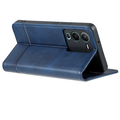 Vivo S15 Leather Wallet Case with Card Holder & Magnetic Closure