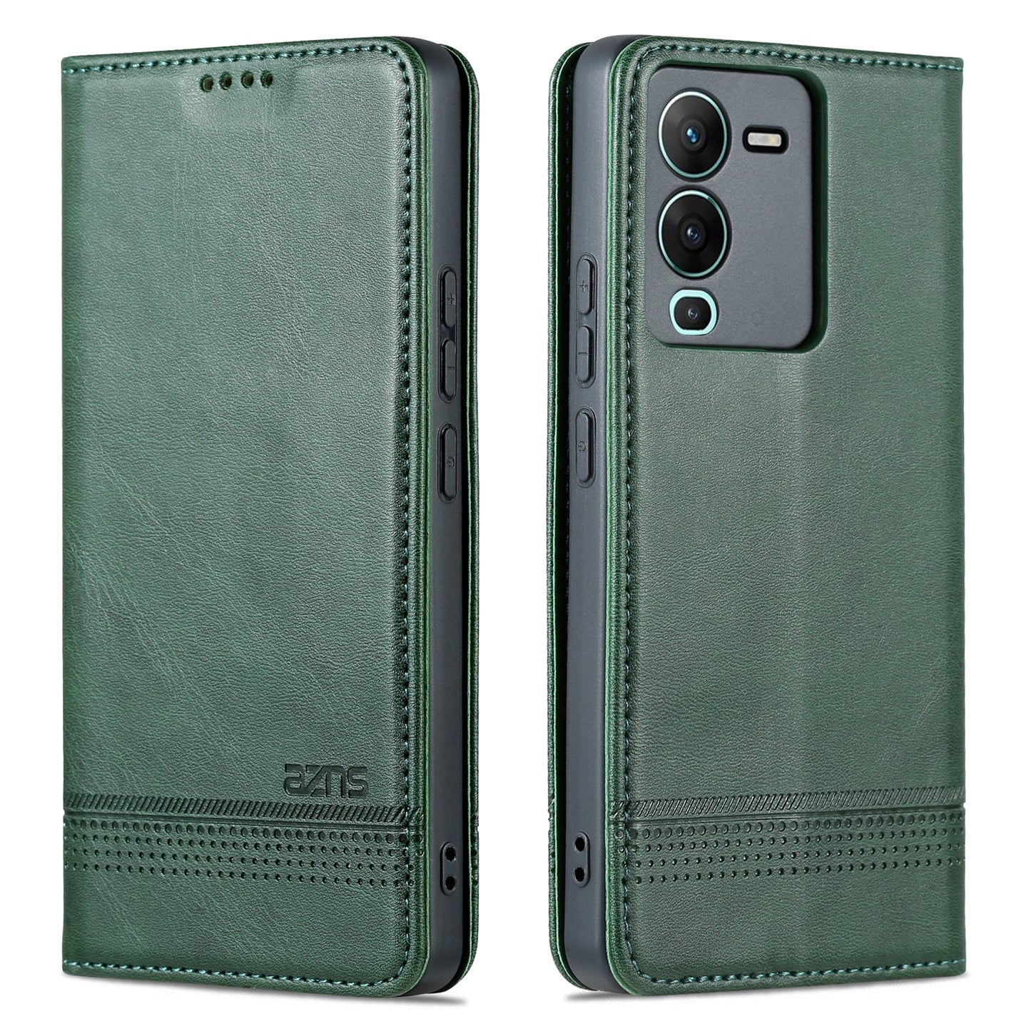 Vivo S15 Leather Wallet Case with Card Holder & Magnetic Closure