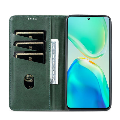 Vivo S15 Leather Wallet Case with Card Holder & Magnetic Closure