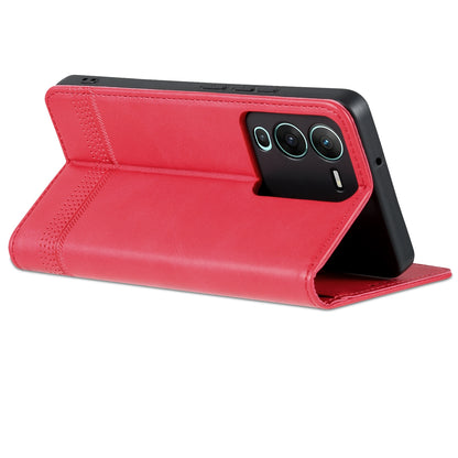 Vivo S15 Leather Wallet Case with Card Holder & Magnetic Closure