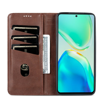 Vivo S15 Pro Leather Wallet Case with Card Holder & Magnetic Closure