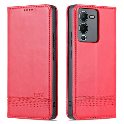 Vivo S15 Pro Leather Wallet Case with Card Holder & Magnetic Closure