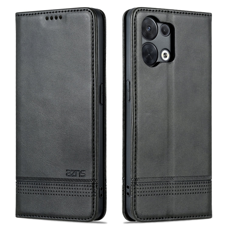 OPPO Reno8 Leather Wallet Case with Card Holder & Magnetic Closure