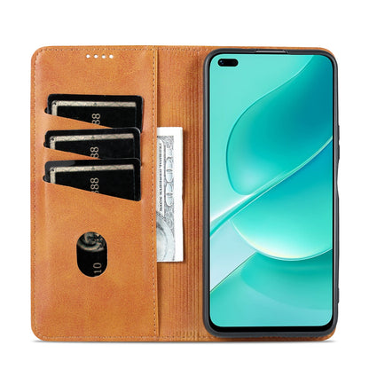 Huawei Nova 9z 5G Leather Wallet Case with Card Holder & Magnetic Closure