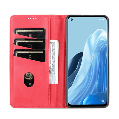 OPPO Reno8 Lite Leather Wallet Case with Card Holder & Magnetic Closure