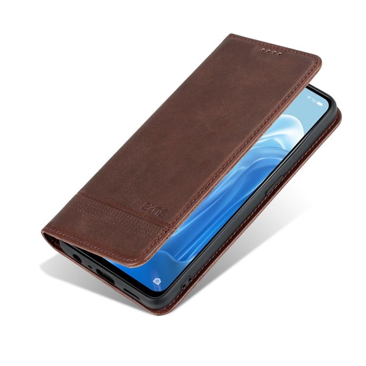 OPPO Reno8 Lite Leather Wallet Case with Card Holder & Magnetic Closure