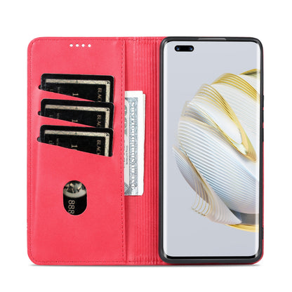 Huawei Nova 10 Leather Wallet Case with Card Holder & Magnetic Closure