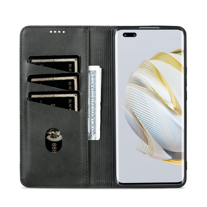 Huawei Nova 10 Leather Wallet Case with Card Holder & Magnetic Closure