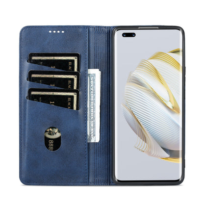 Huawei Nova 10 Leather Wallet Case with Card Holder & Magnetic Closure