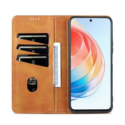 Honor X40i Leather Wallet Case with Card Holder & Magnetic Closure